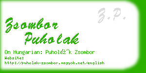 zsombor puholak business card